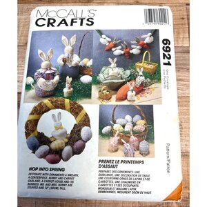 McCalls Crafts 6921 Pattern - Easter Decorations & Stuffed Animals